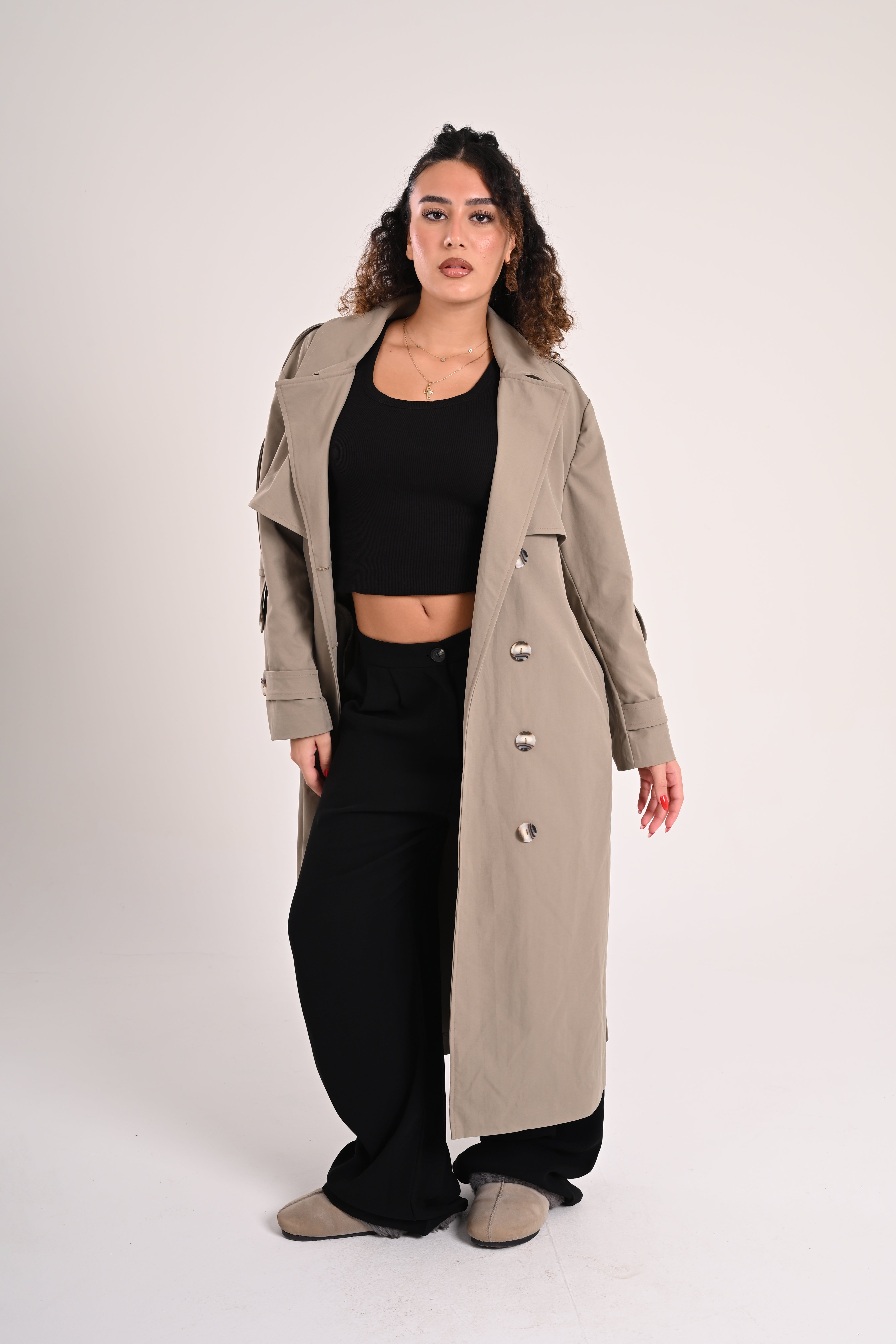Beige Trench Coat