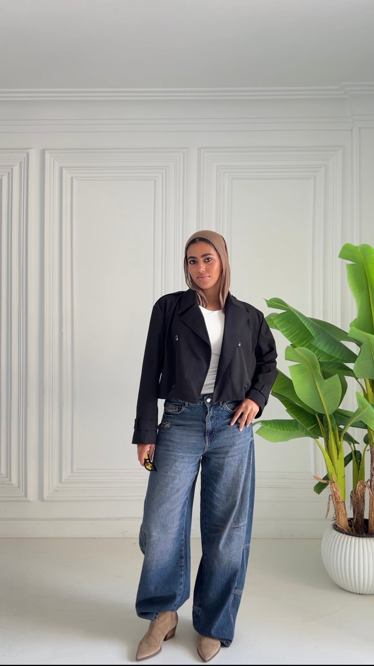 Cropped Trench Coat